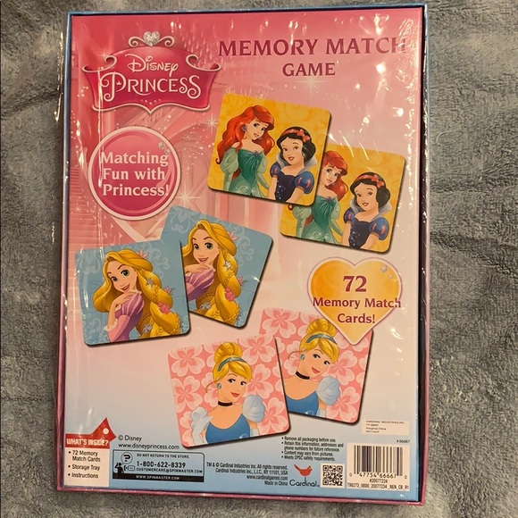 Disney princess memory match game. For ages 3+ - Picture 3 of 3